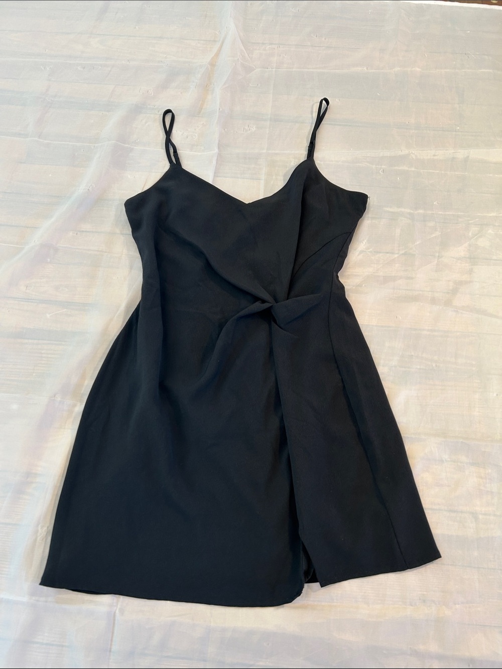 Abercrombie & Fitch Black Spaghetti-Strap Mini Dress